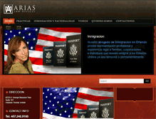 Tablet Screenshot of abogadoariasinmigracion.com